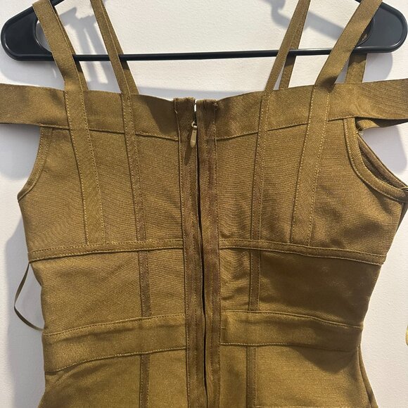 NEW Lansa Bandage Dress - Olive green - Picture 4 of 6